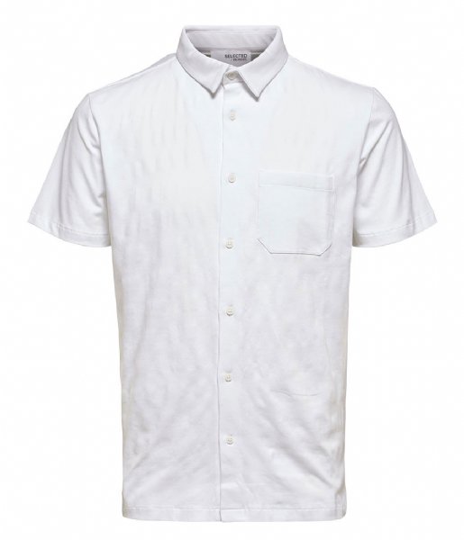 Selected Homme  Caro SS Polo B Bright White