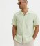 Selected Homme  Relax Ray Short Sleeve Seersucker Solid Green Lily