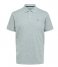Selected Homme  Aze Short Sleeve Polo Medium Grey Melange (#848484)