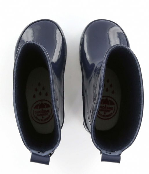 Shoesme  Rubber Laars met Fleece Sock Dark blue