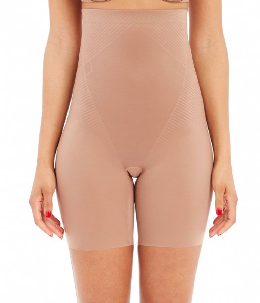 Spanx  Thinstincts 2.0 High Waisted Mid Thigh Short Champagne Beige (1603)