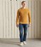 Superdry  Academy Dyed Textured Crew Washed Turmeric Tan 