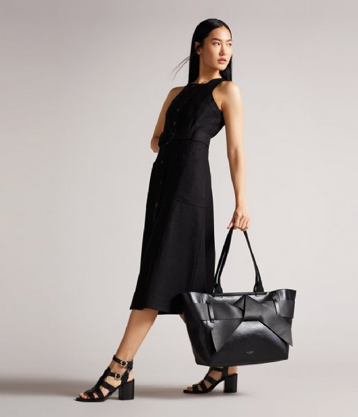 Ted Baker  Jimma Pu Large Tote Jet Black