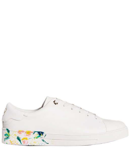 Ted Baker  Timaya Sketchy Magnolia Cupsole Trainer Ivory