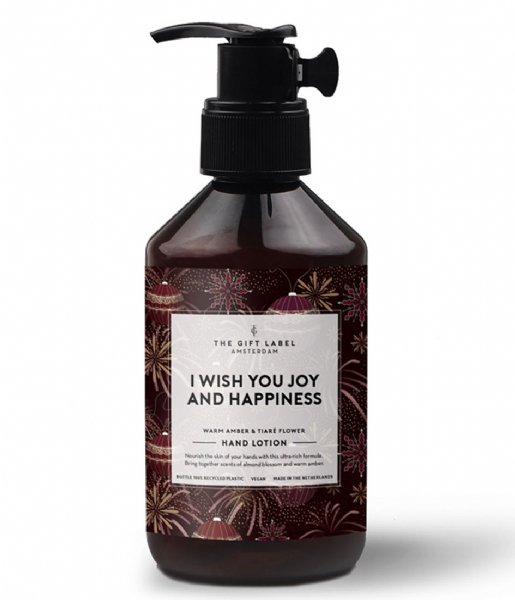 The Gift Label  Hand Lotion 250ml PM I Wish You Joy And Happiness I Wish You Joy And Happiness