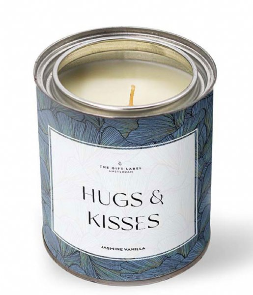 The Gift Label  Candletin 310 gr Hugs & Kisses Jasmine 32 vanilla Hugs And Kisses