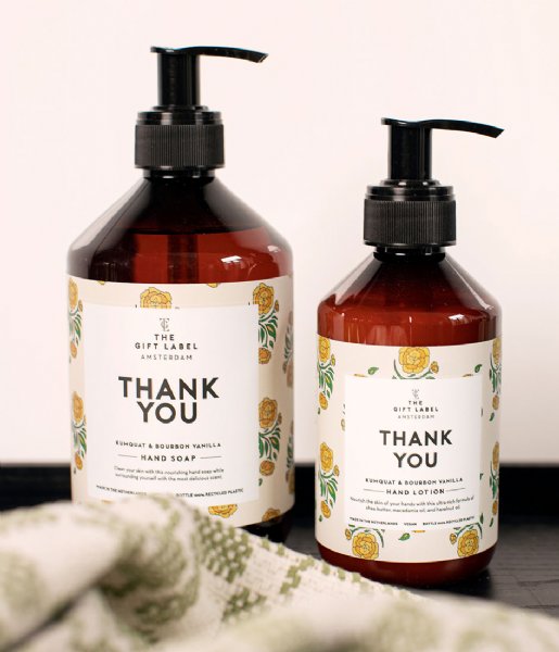 The Gift Label  Hand soap 500ml thank you Kumquat & Bourbon Vanilla
