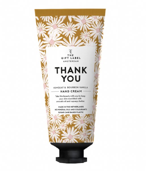 The Gift Label  Hand cream tube thank you 