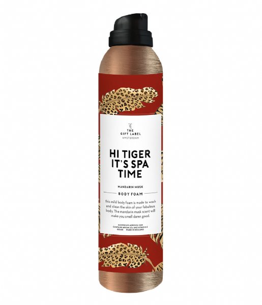 The Gift Label  Body foam 200ml Hi tiger it's spa time Mandarin Musk