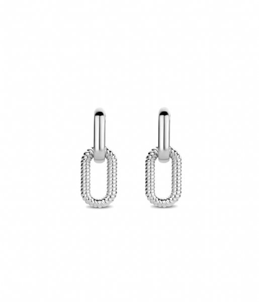 TI SENTO - Milano  925 Sterling Zilver Earrings 7831 Silver twisted (7831ST)