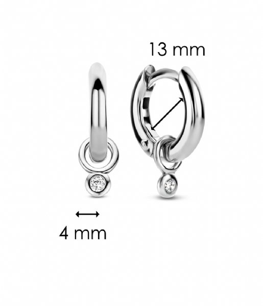 TI SENTO - Milano  925 Sterling Zilveren Earrings 7868 Zirconia white (7868ZI)