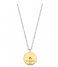 TI SENTO - Milano  925 Sterling Zilver Necklace 3953 Zirconia white yellow gold plated