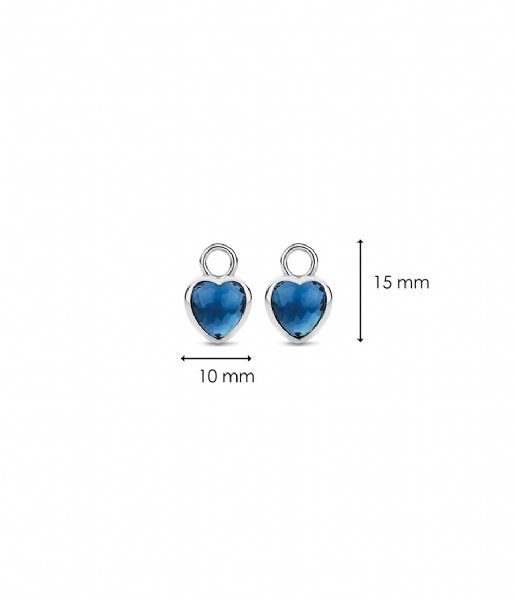 TI SENTO - Milano  925 Sterling Zilveren Ear Charms 9231 Blue (9231DB)