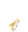 TI SENTO - Milano925 Sterling silver Ring 12160 zilver geelgoud verguld (12160SY)
