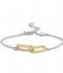 TI SENTO - Milano  925 Sterling Zilveren Bracelet 2960 Silver Yellow Gold Plated (2960SY)