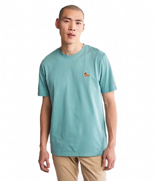 Timberland  Boot Logo Tee Mineral Blue