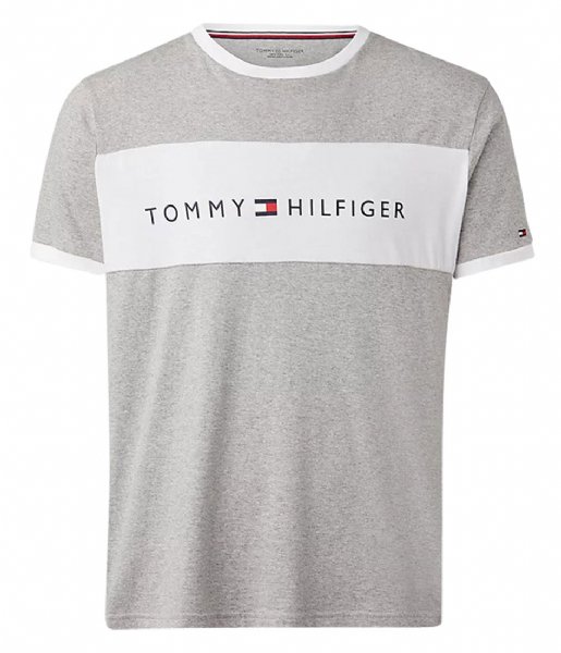 Tommy Hilfiger  CN SS Tee Logo Flag Grey heather (004)