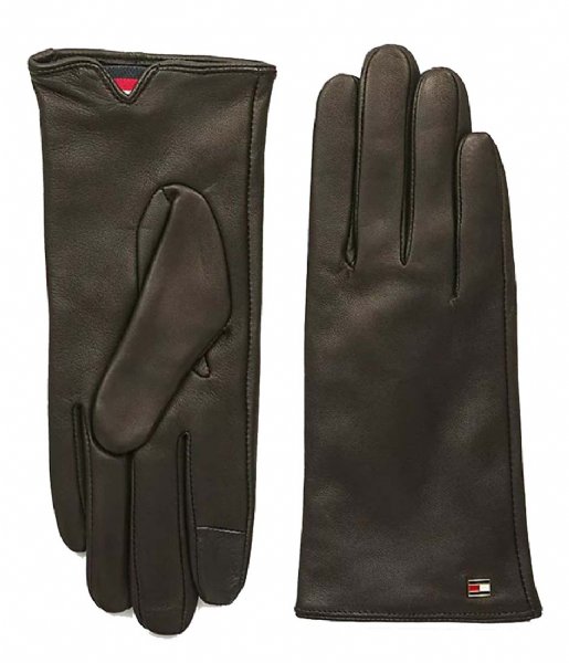 Tommy Hilfiger  Essential Flag Leaer Gloves Black (BDS)