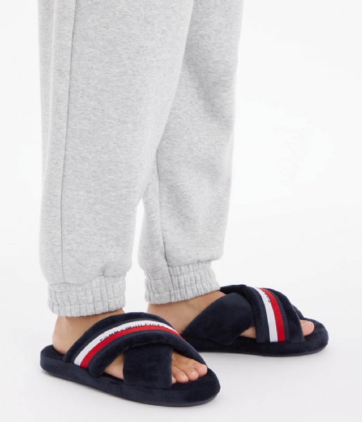Tommy Hilfiger  Comfy Home Slippers With Straps Desert Sky (DW5)