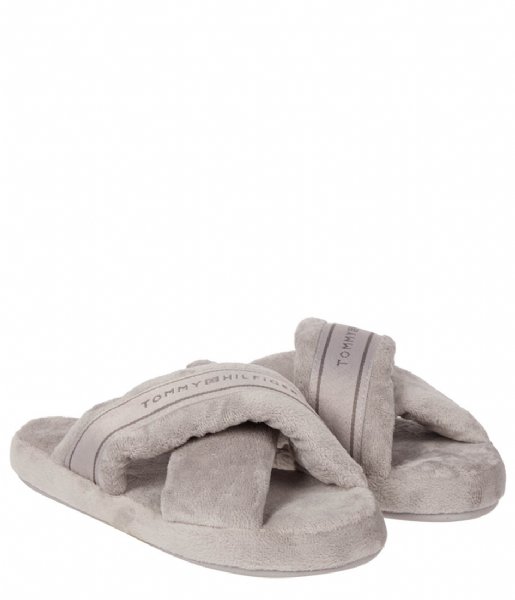 Tommy Hilfiger  Comfy Home Slippers With Straps City Grey (PKG)
