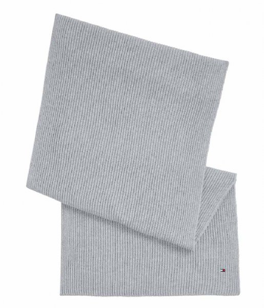 Tommy Hilfiger  Essential Flag Knit Scarf Light Grey Heather (0IM)