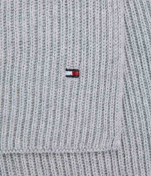 Tommy Hilfiger  Essential Flag Knit Scarf Light Grey Heather (0IM)