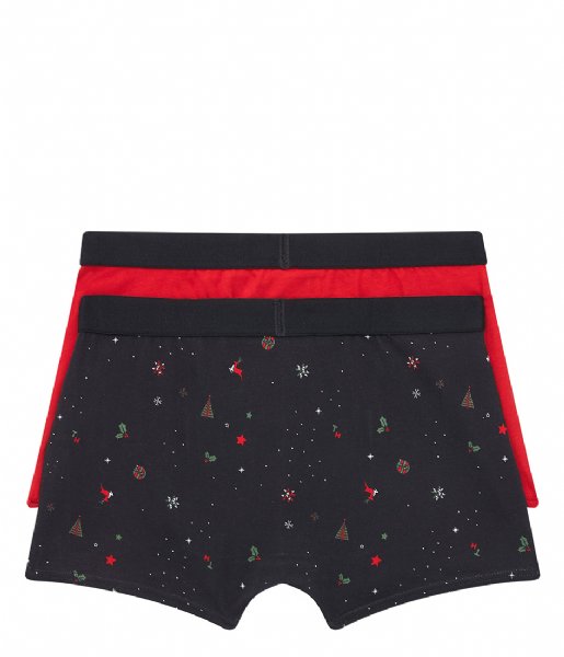 Tommy Hilfiger  2P Trunk Print Festive Scatter Primary Red (0WH)