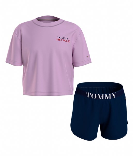 Tommy Hilfiger  Short Sleeve Short Set Luminous Lilac Desert Sky (0SV)