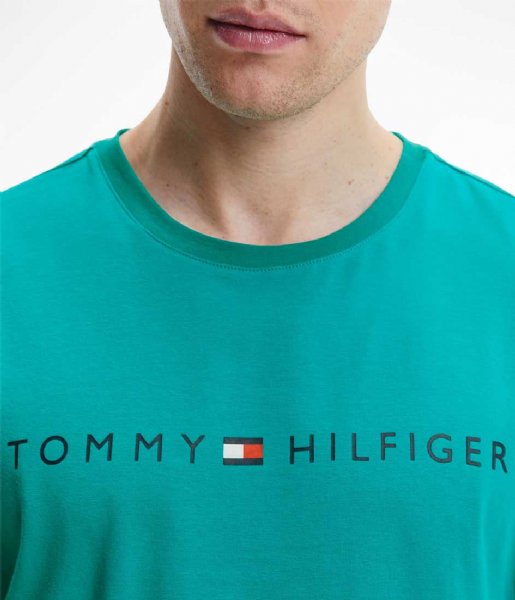 Tommy Hilfiger  CN SS Short Woven Set Maui Green Overlay Check (0T1)