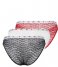 Tommy Hilfiger  3P Bikini Desert Sky White Primary Red (0X0)