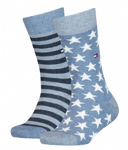 Tommy Hilfiger  Kids Sock 2P Stars And Stripes 2-Pack Jeans (356)