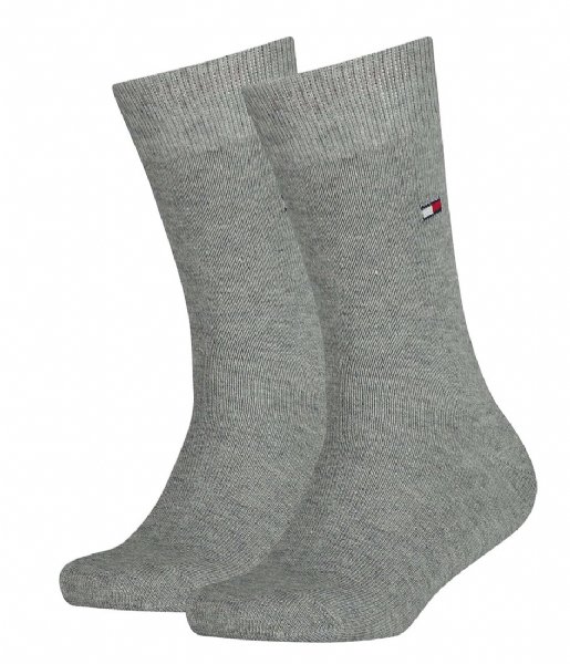 Tommy Hilfiger  Kids Sock Basic 2P 2-Pack Middle Grey Melange (758)