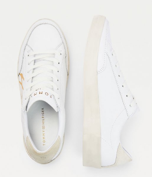 Tommy Hilfiger  Th Signature Leather White (YBR)