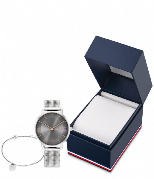 Tommy Hilfiger  Gift set Horloge en armband Grijs