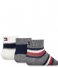 Tommy Hilfiger  Baby Sock 3P Newborn Stripe Giftbox Tommy original (001)