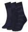 Tommy Hilfiger  Sock 3P Sparkle Giftbox Navy (002)