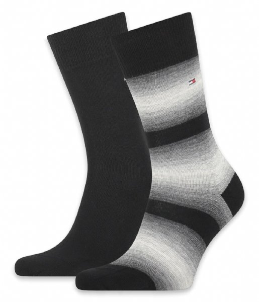 Tommy Hilfiger  Men Seasonal Sock 2P Baja Stripe black (004)