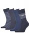Tommy Hilfiger  Men Sock 4P Tin Giftbox Stripe jeans (3)