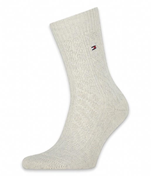 Tommy Hilfiger  Men Sock 1P Wool Cable off white (001)
