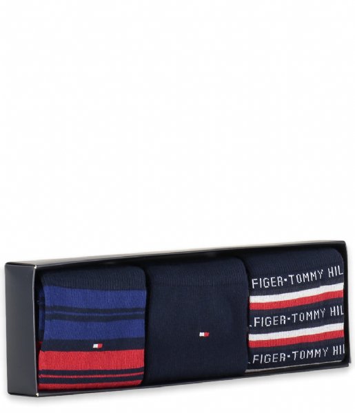 Tommy Hilfiger  Men Sock 3P Giftbox Tommy navy (1)