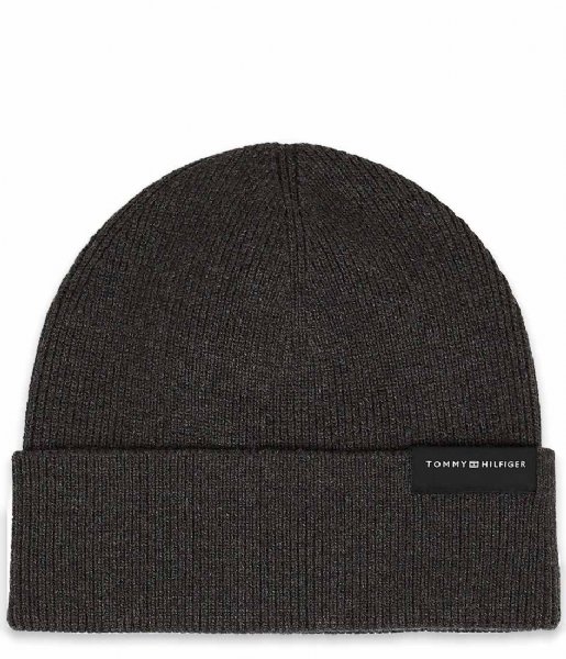 Tommy Hilfiger  Uptown Wool Beanie Charcoal Gray (PA7)