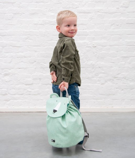 Trixie  Backpack mini Mr. Polar Bear Groen