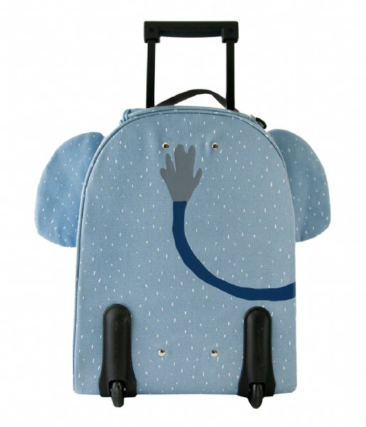 Trixie Handbagageväskor Travel Trolley Mrs. Elephant Blauw