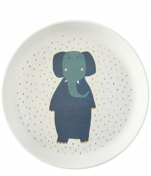 Trixie  Plate - Mrs. Elephant Print