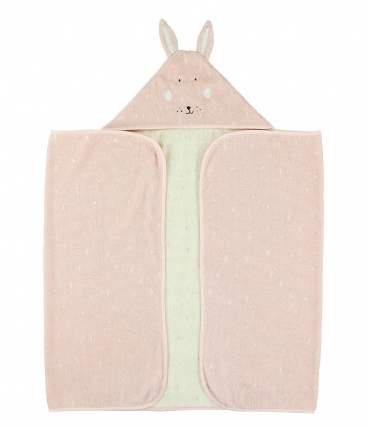 Trixie  Hooded towel , 70x130cm - Mrs. Rabbit Pink