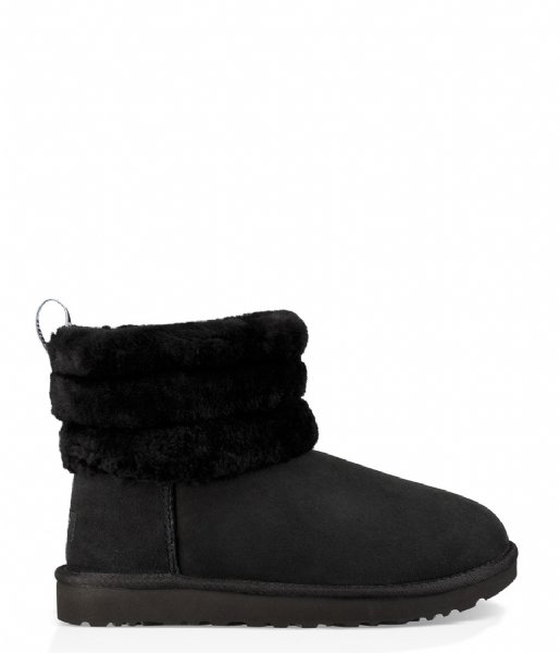 UGG  Fluff Mini Quilted Black