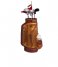 Vondels  Ornament glass golf bag H15cm Brown