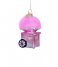 Vondels  Ornament glass cotton candy machine H10cm Pink