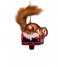 Vondels  Ornament glass squirrel on mailbox H12cm Brown