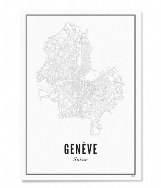 Wijck  Geneve City Prints Black White